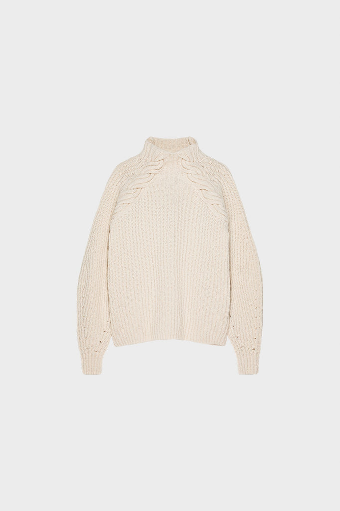 Sample sale - 0061 structured cable detail sweater
