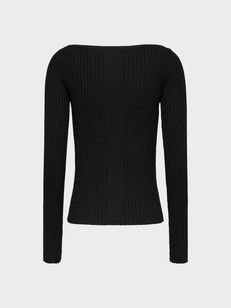 0202 viscose V-neck fitted top