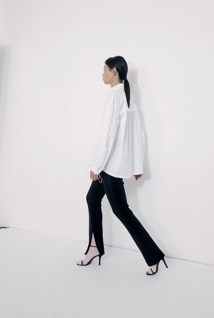Core collection - 0015 recycled polyester trousers with slits