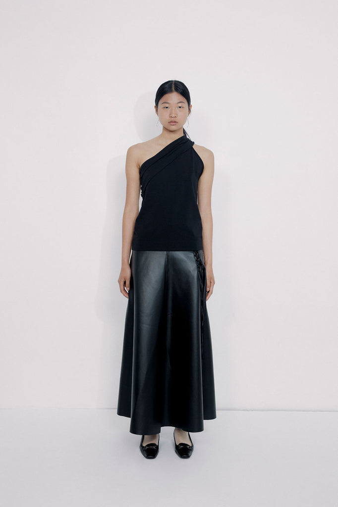 0092 cactus leather skirt