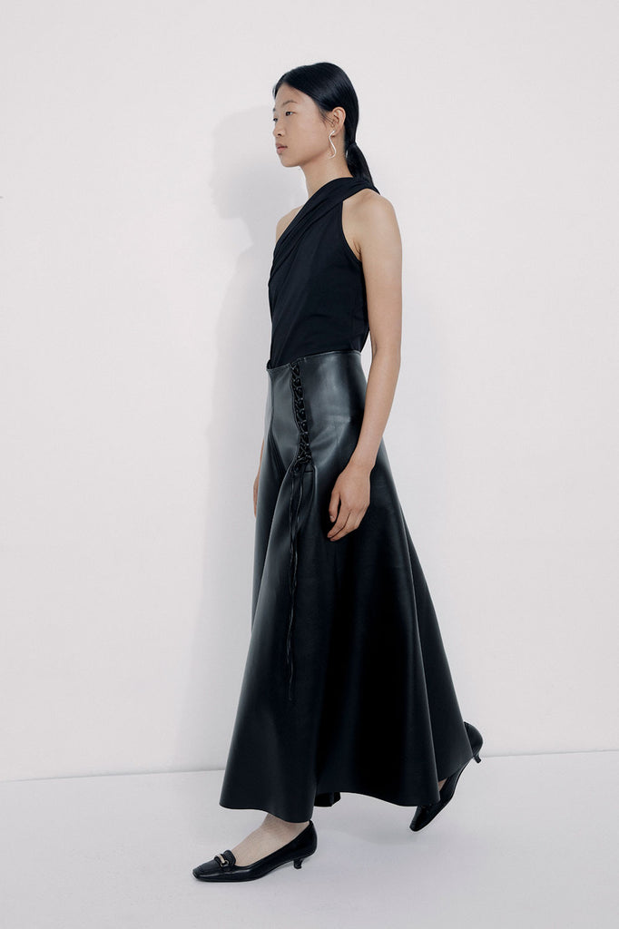 0092 cactus leather skirt
