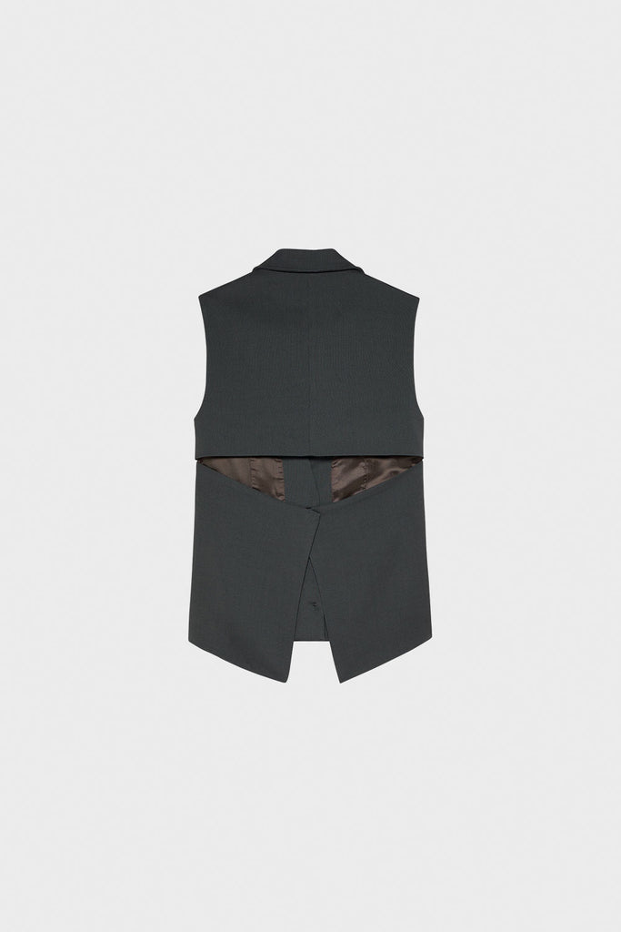 0095 open back gilet